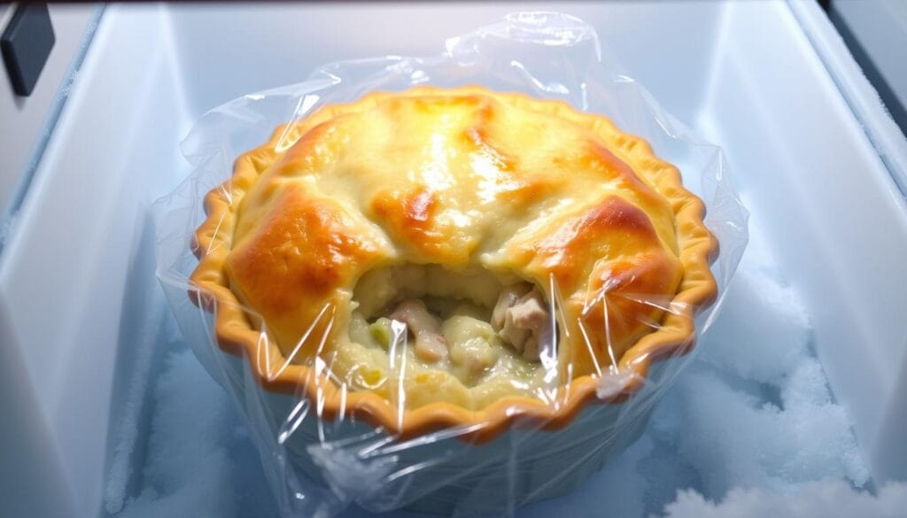 Frozen chicken pot pie