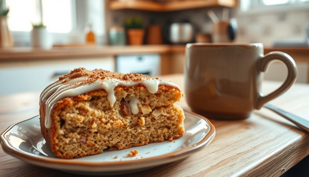 apple coffee cake and coffee