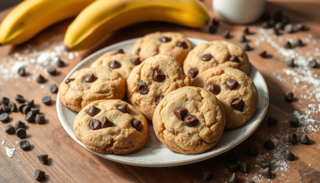 banana chocolate chip cookies