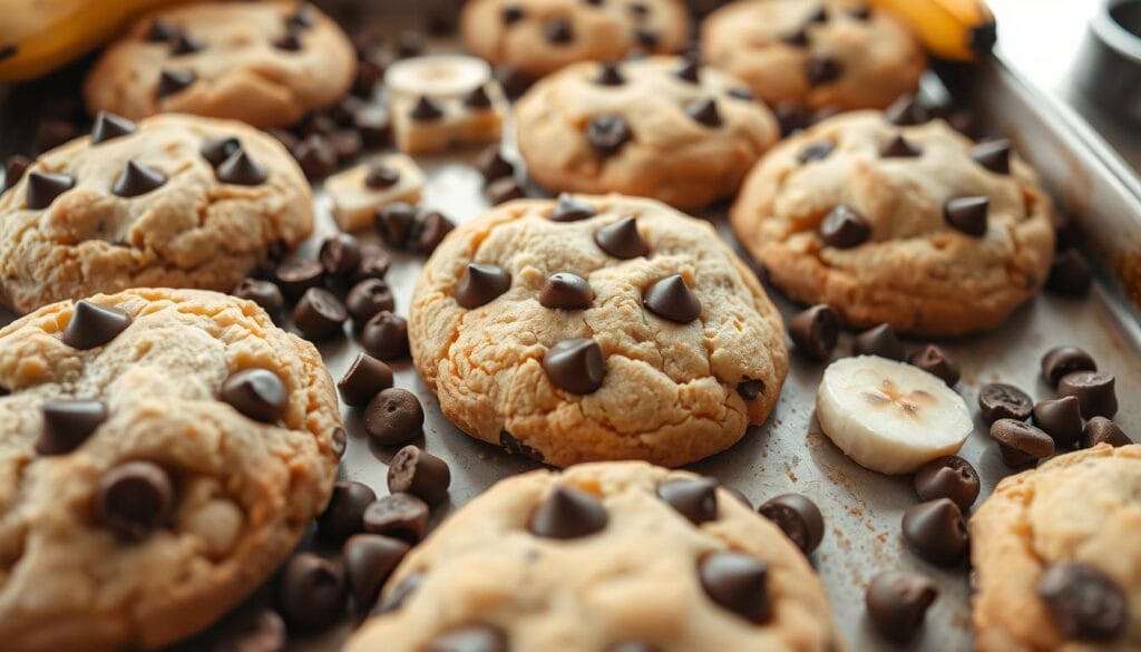 banana chocolate chip cookies