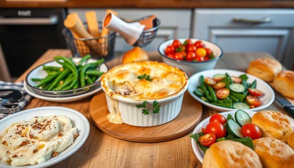 chicken pot pie side dishes