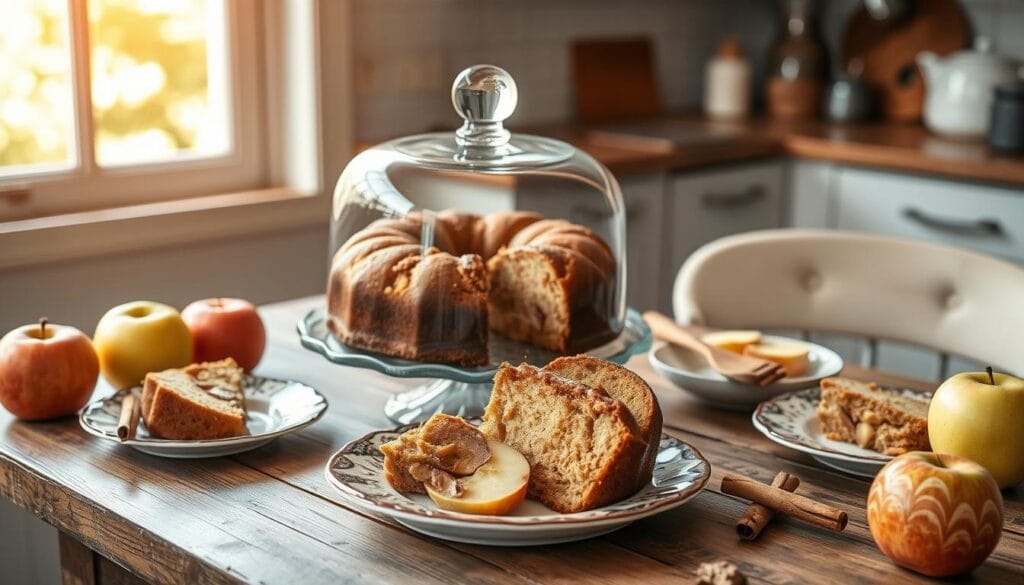 how to store apple coffee cake