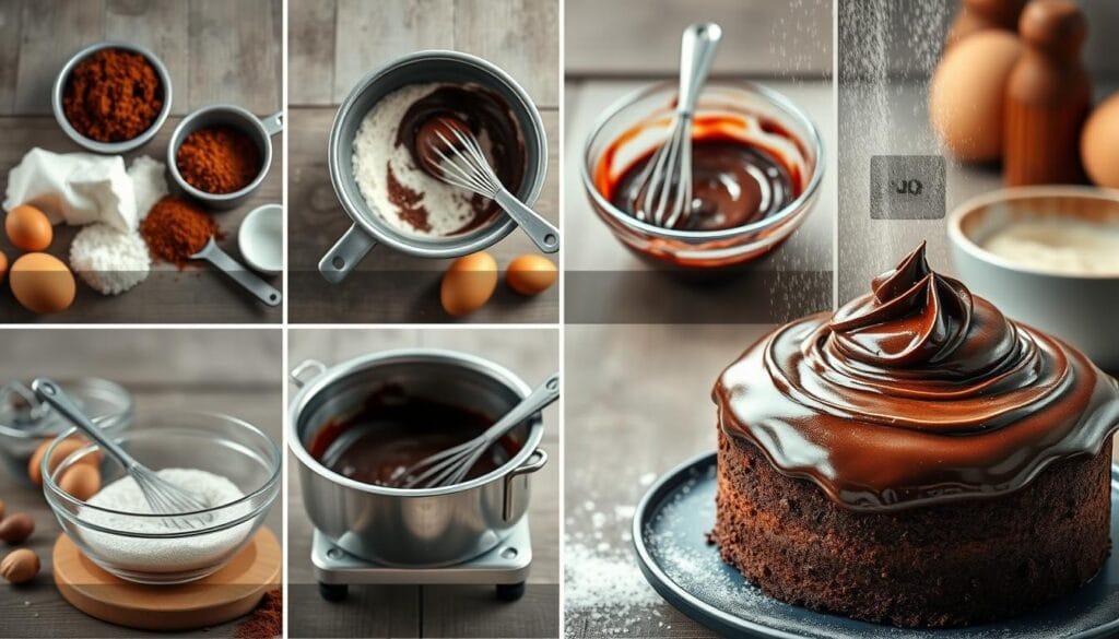 visual guide for pudding cake