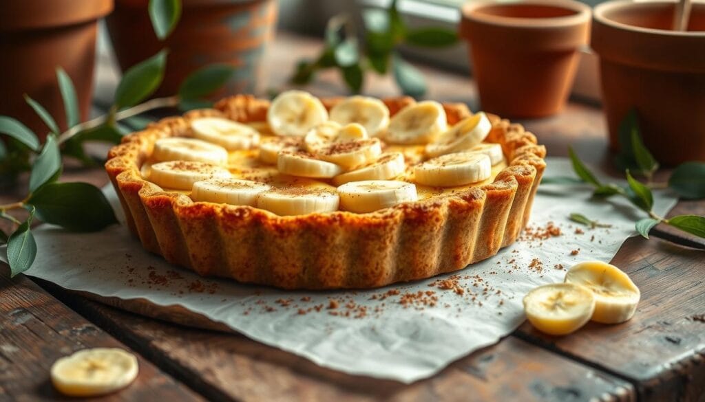 banana terracotta pie