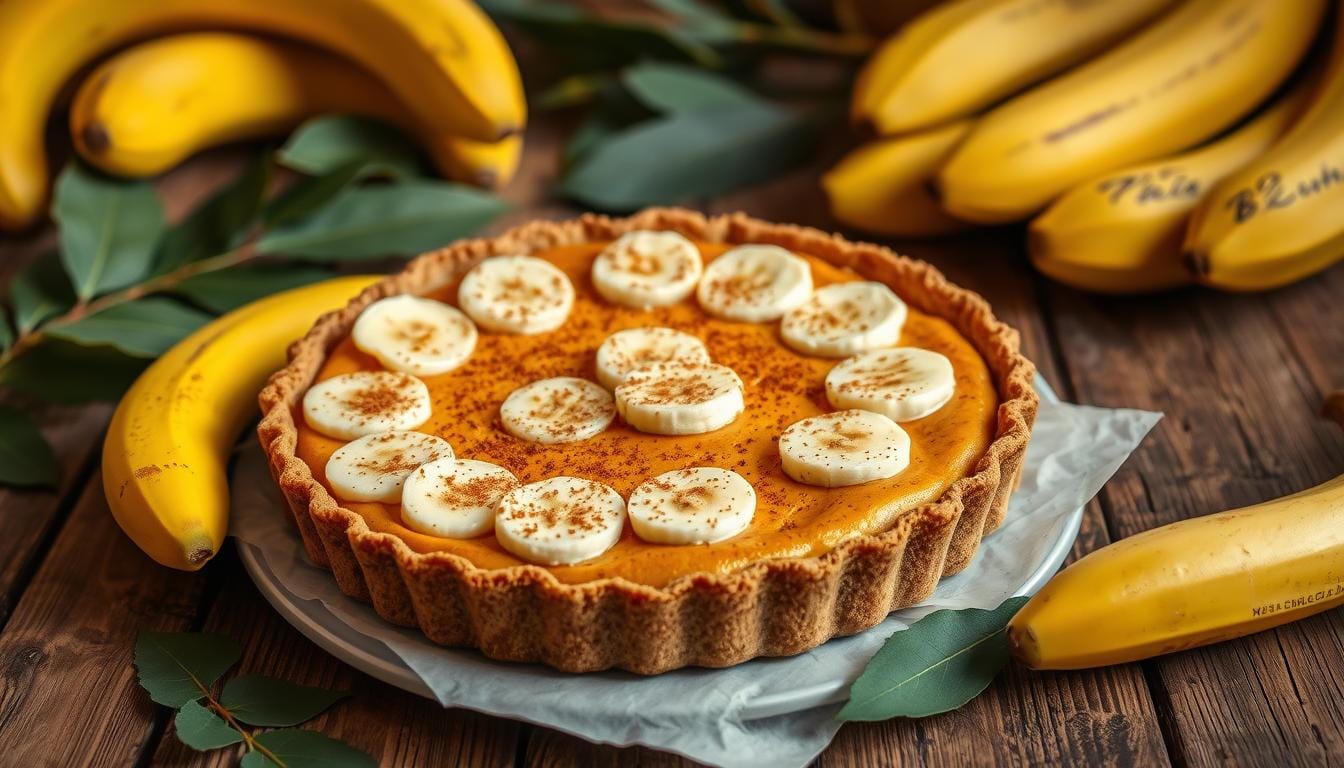 banana terracotta pie