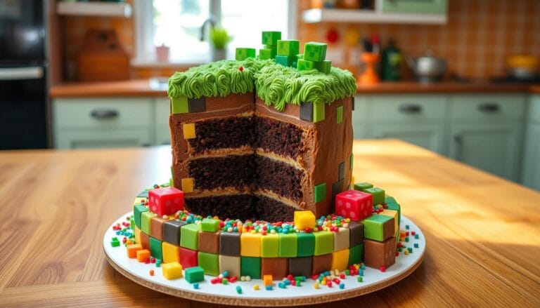 minecraft cake in real life