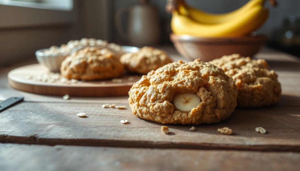 oat and banana biscuits