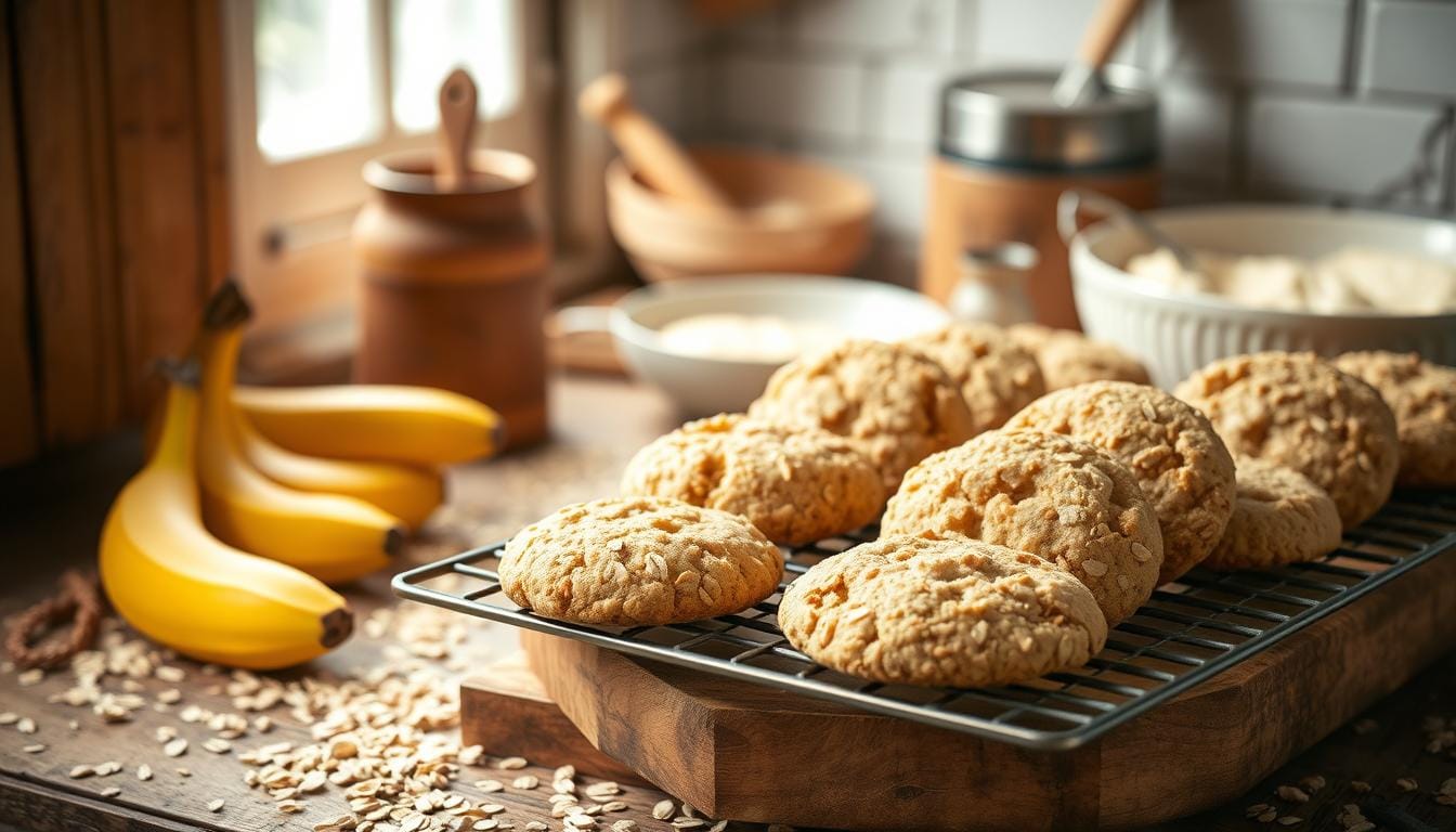 oat and banana biscuits