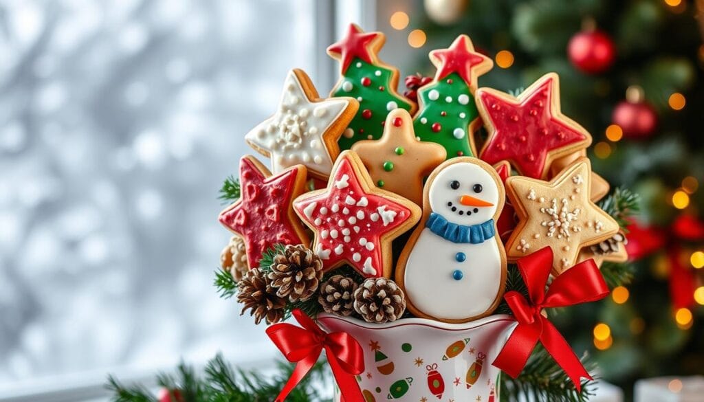 Christmas cookie bouquet