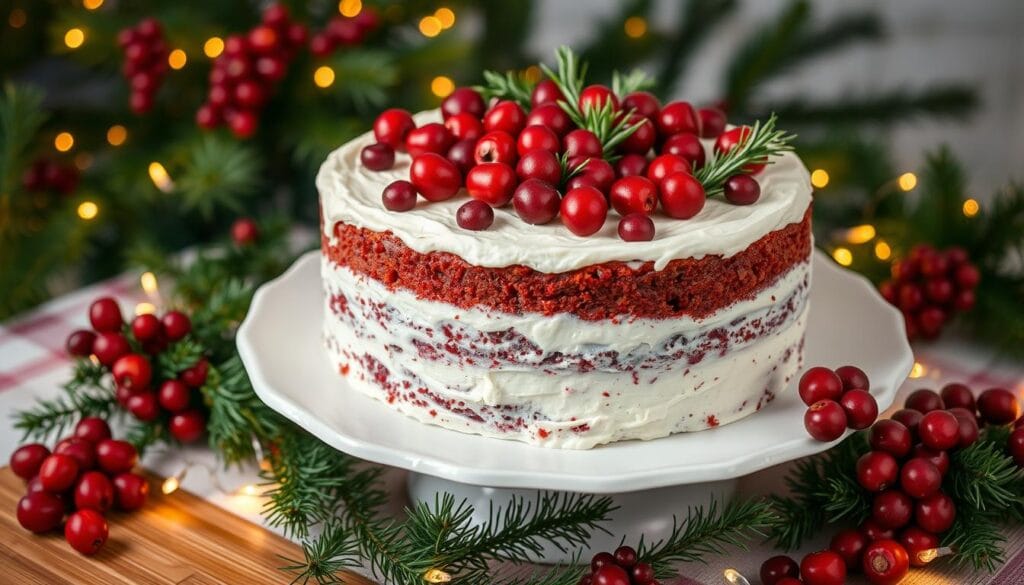 Cranberry Christmas Cake